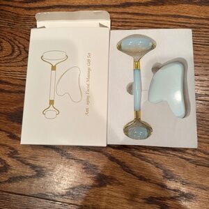 Opal Roller & Gua Sha Stone Set, Gift Box